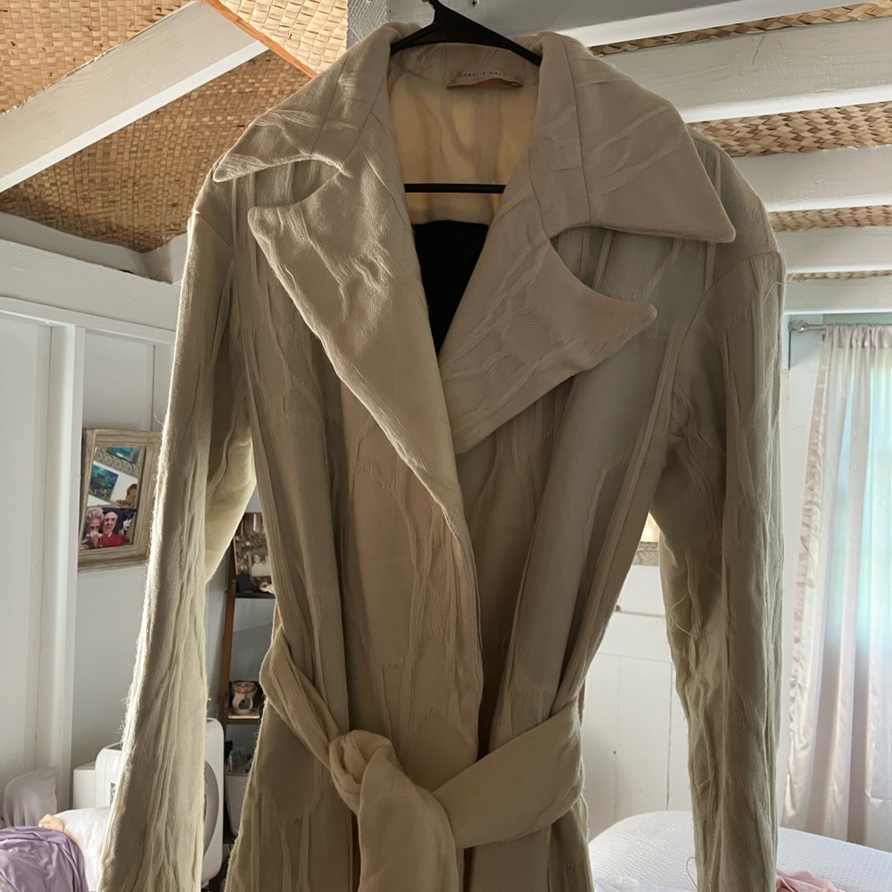 Chic Cream Trench Coat for Women